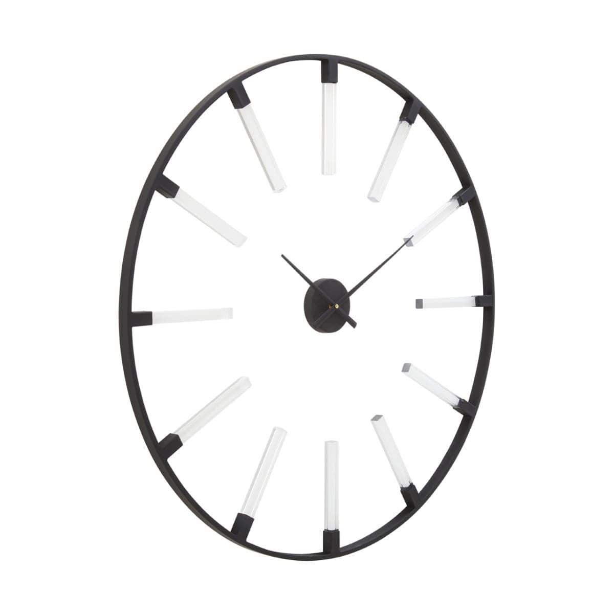 Noosa & Co. Accessories Beauly Black Finish Wall Clock House of Isabella UK