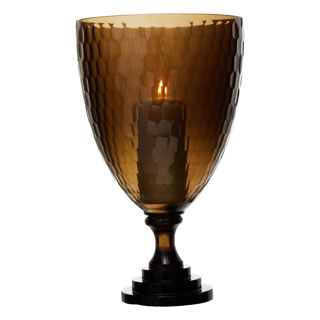 Noosa & Co. Accessories Cortina Medium Honeycomb Glass Candle Holder House of Isabella UK