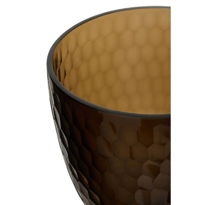 Noosa & Co. Accessories Cortina Medium Honeycomb Glass Candle Holder House of Isabella UK
