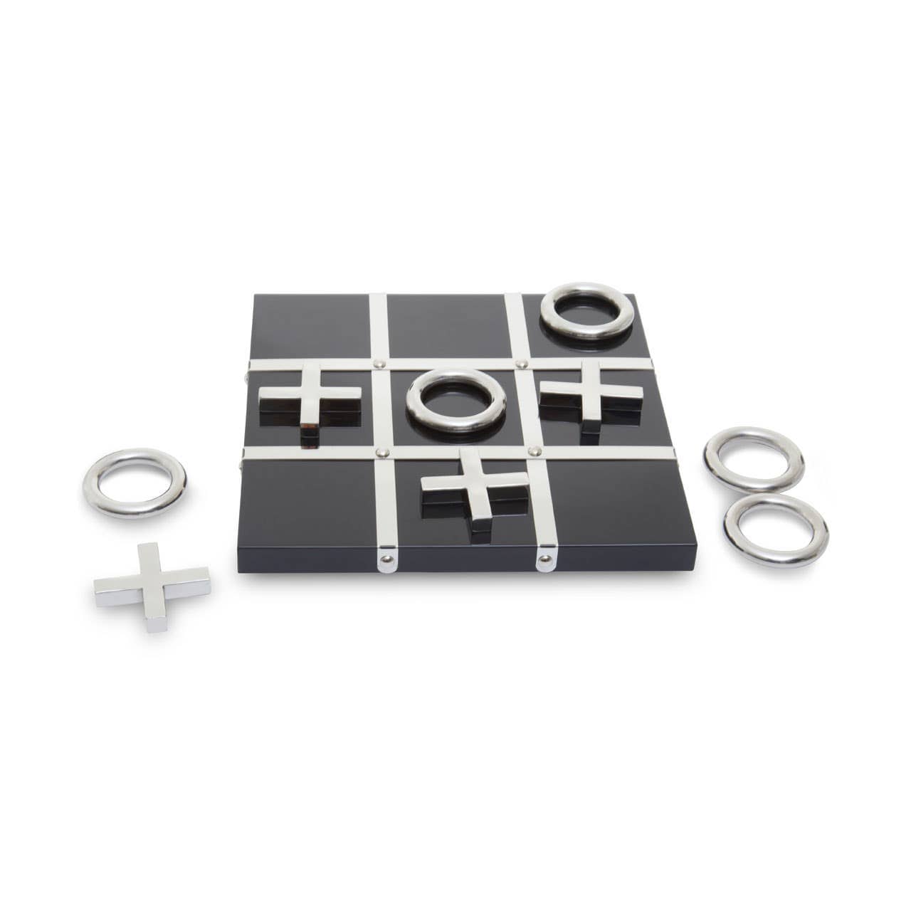 Noosa & Co. Accessories Flos Black And Silver Tic Tac Toe Game House of Isabella UK