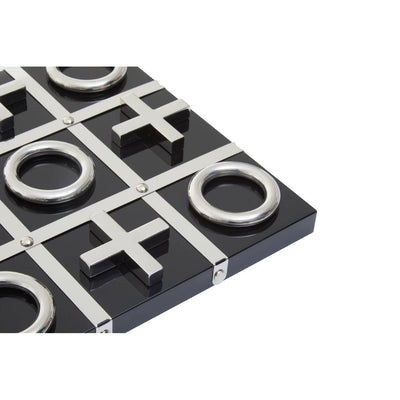 Noosa & Co. Accessories Flos Black And Silver Tic Tac Toe Game House of Isabella UK