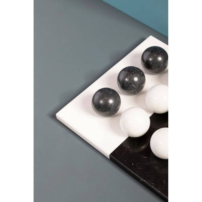 Noosa & Co. Accessories Flos Black And White Tic Tac Toe Marble Game House of Isabella UK