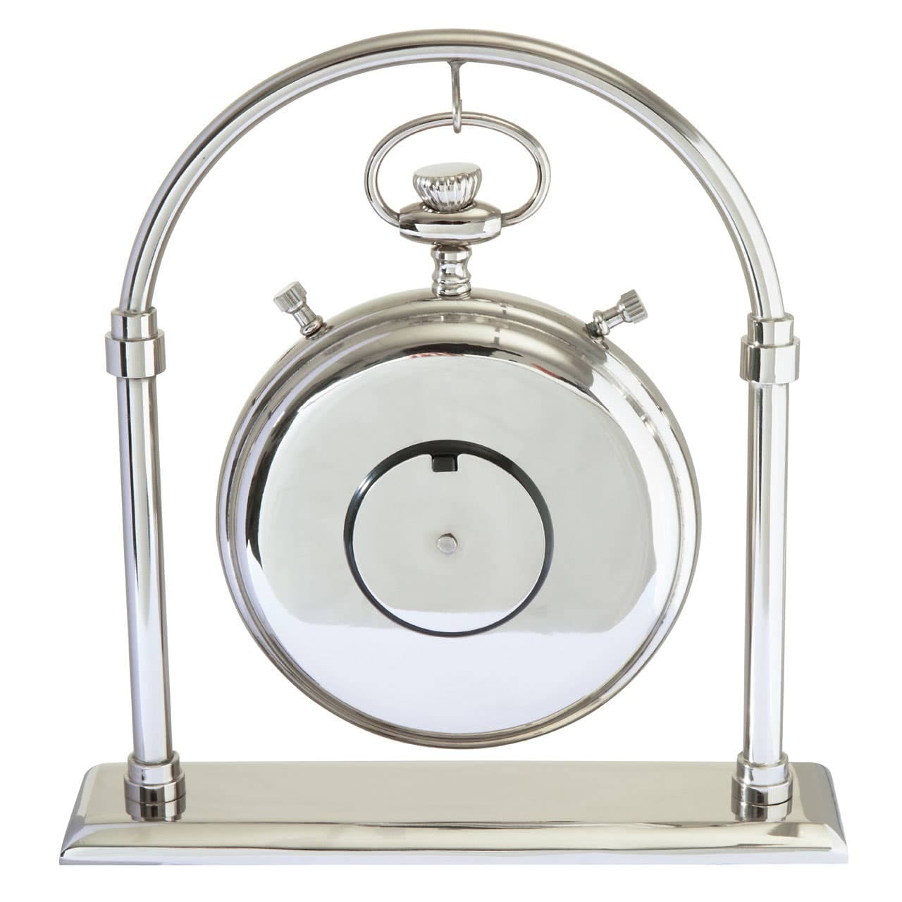 Noosa & Co. Accessories Hampstead Large Silver And Antique Brass Mantel Clock House of Isabella UK