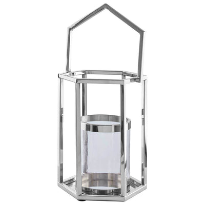 Noosa & Co. Accessories Herber Small Silver Hexagonal Lantern House of Isabella UK