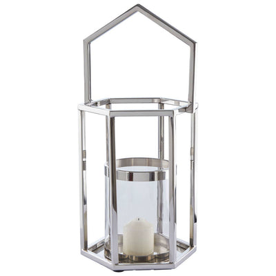 Noosa & Co. Accessories Herber Small Silver Hexagonal Lantern House of Isabella UK