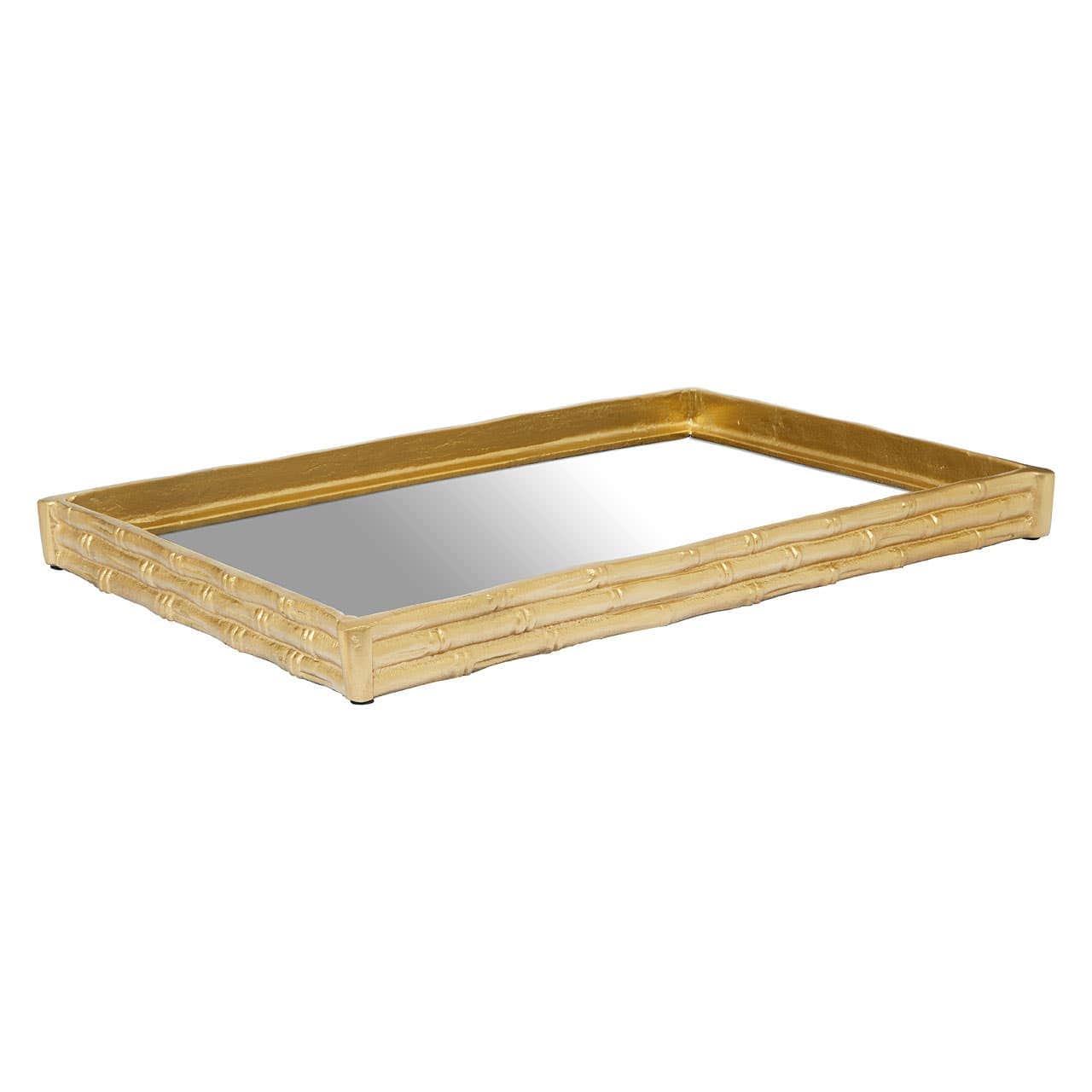 Noosa & Co. Accessories Hiba Gold Finish Mirrored Tray House of Isabella UK