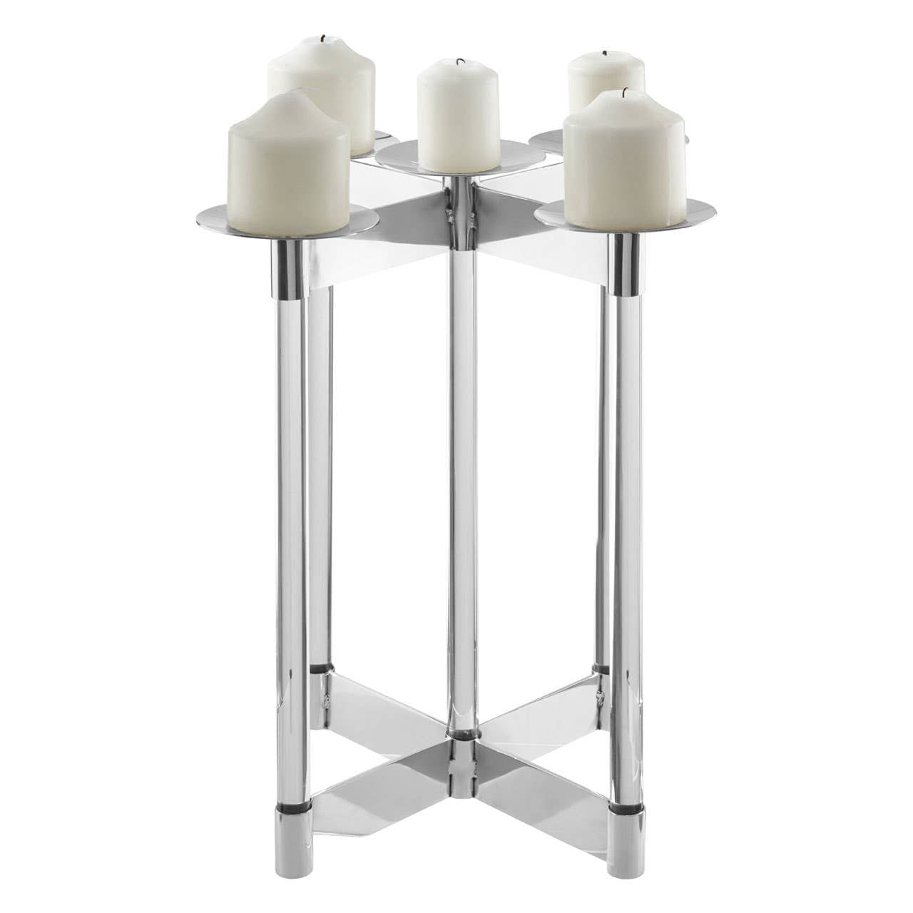 Noosa & Co. Accessories Lucita Silver Candelabra House of Isabella UK