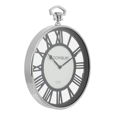 Noosa & Co. Accessories Mateo Nickel Finish Pocket Style Wall Clock House of Isabella UK