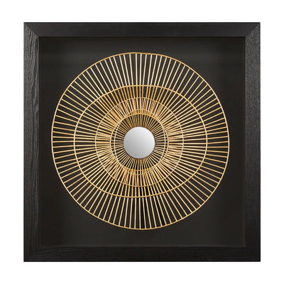 Noosa & Co. Accessories Modello Gold / Black Framed Metal Wall Art House of Isabella UK