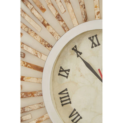 Noosa & Co. Accessories Palu Natural Shell Wall Clock House of Isabella UK
