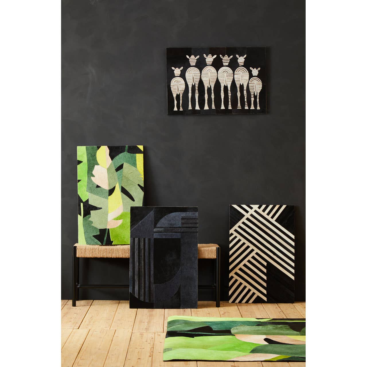 Noosa & Co. Accessories Safira Black And White Abstract Wall Art House of Isabella UK