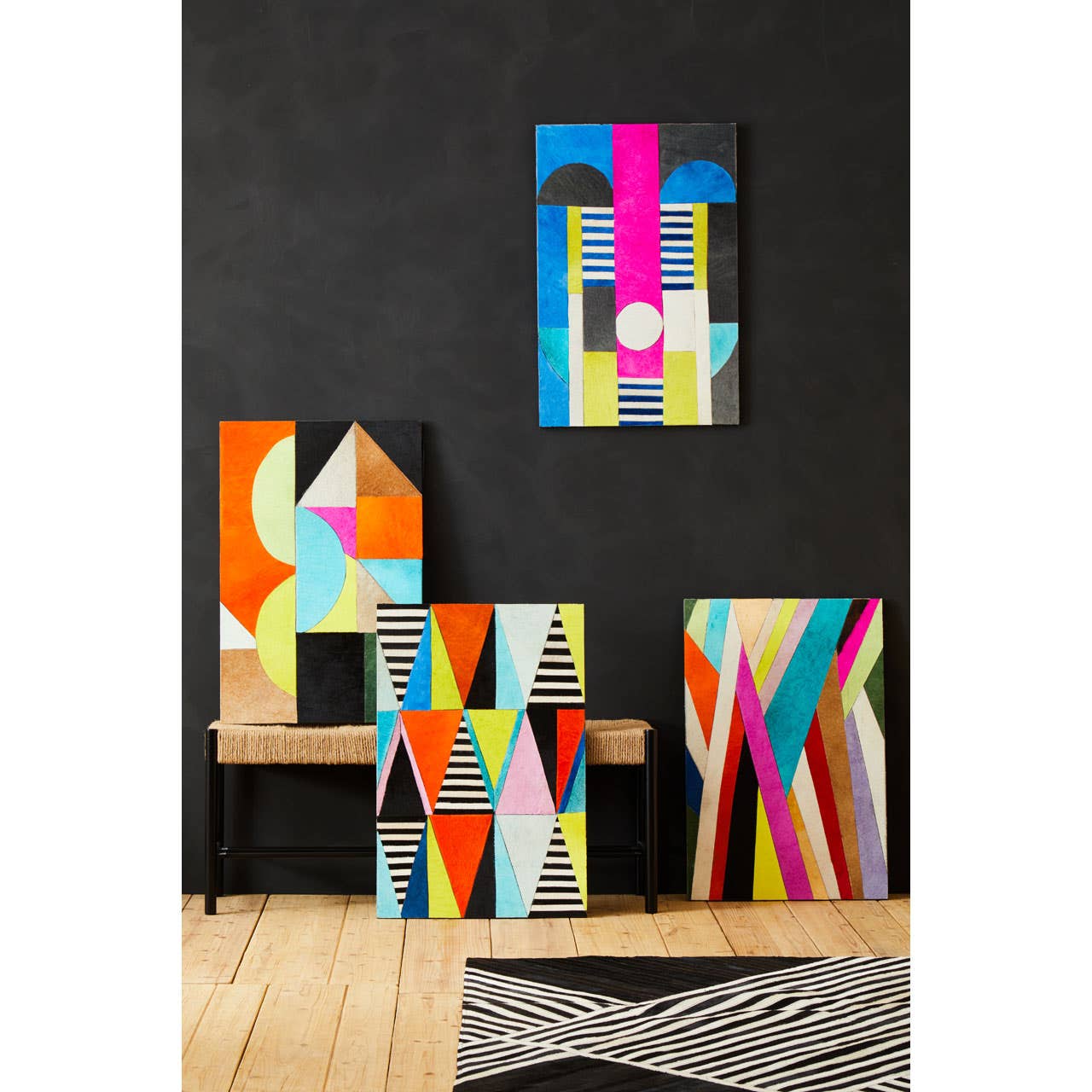 Noosa & Co. Accessories Safira Striped Wall Art House of Isabella UK