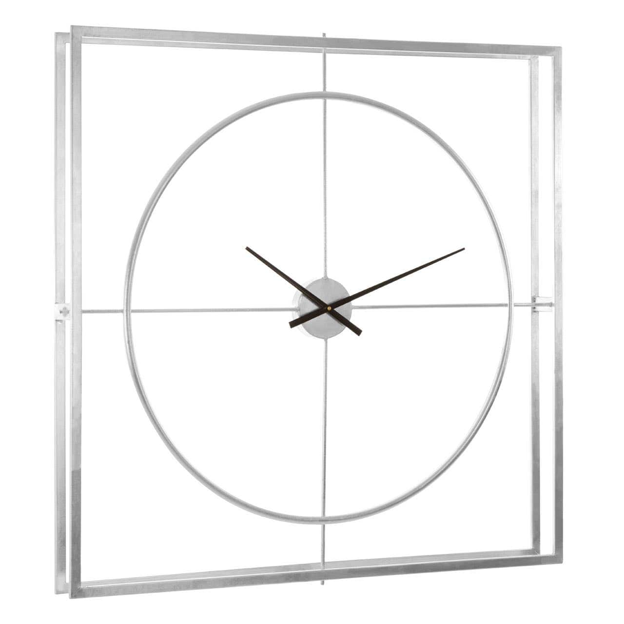 Noosa & Co. Accessories Trinity Silver Finish Wall Clock House of Isabella UK