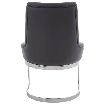 Noosa & Co. Dining Azalea Black Leather Effect Dining Chair House of Isabella UK