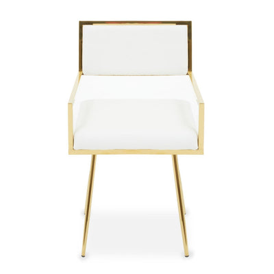 Noosa & Co. Dining Azalea Ivory Leather Effect Dining Chair House of Isabella UK