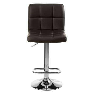 Noosa & Co. Dining Baina Quilted Bar Stool With Chrome Base House of Isabella UK