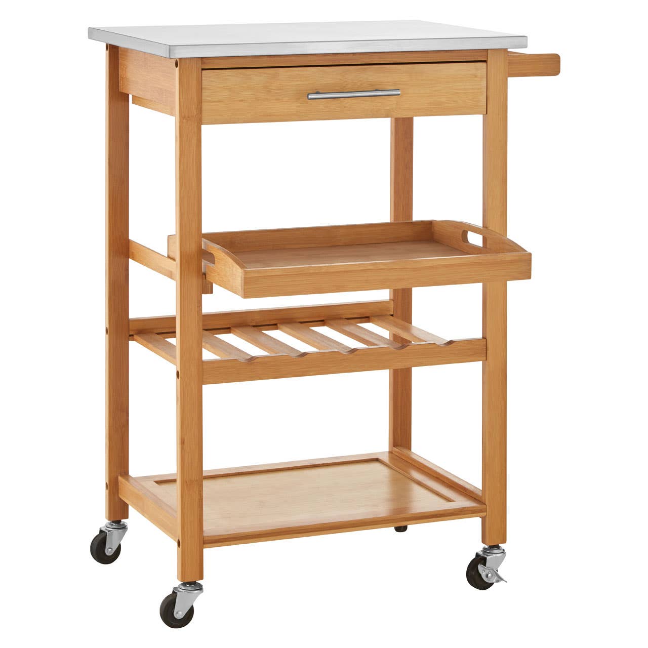 Noosa & Co. Dining Bamboo One Drawer Kitchen Trolley House of Isabella UK