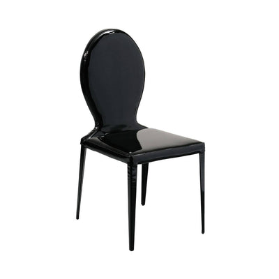 Noosa & Co. Dining Black Patent Leather Effect Dining Chair House of Isabella UK