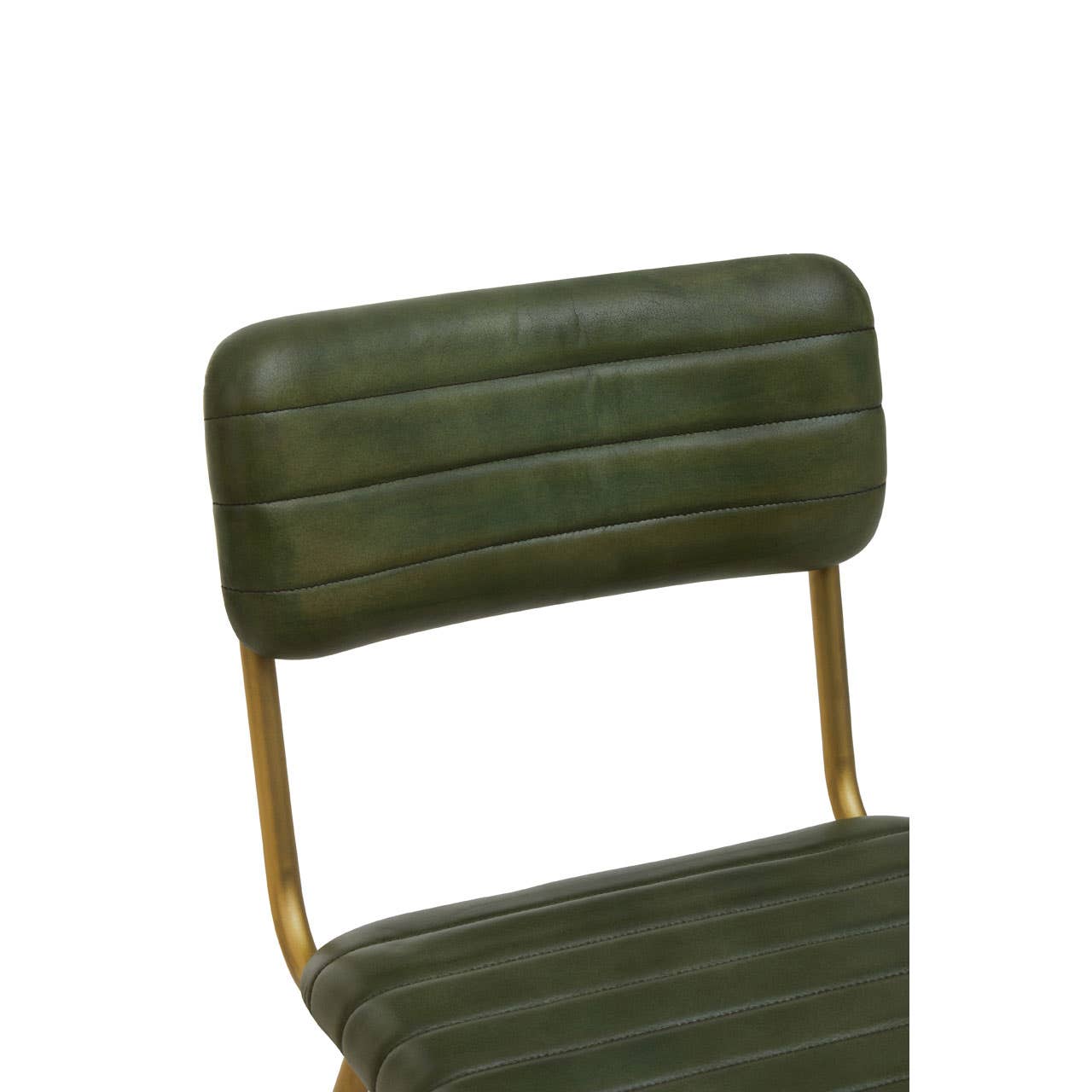 Noosa & Co. Dining Buffalo Green Leather Angular Dining Chair House of Isabella UK