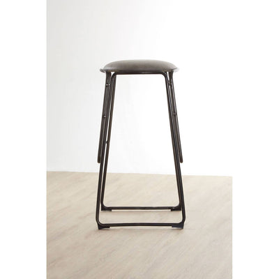 Noosa & Co. Dining Dalston Ash Bar Stool With Gunmetal Legs House of Isabella UK