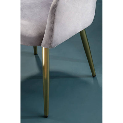 Noosa & Co. Dining Darcy Grey Velvet Dining Chair House of Isabella UK