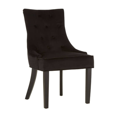 Noosa & Co. Dining Daxton Black Velvet Buttoned Dining Chair House of Isabella UK