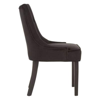 Noosa & Co. Dining Daxton Black Velvet Buttoned Dining Chair House of Isabella UK
