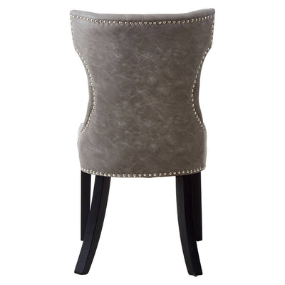 Noosa & Co. Dining Daxton Grey Leather Effect Dining Chair House of Isabella UK