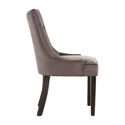 Noosa & Co. Dining Daxton Storm Grey Buttoned Dining Chair House of Isabella UK