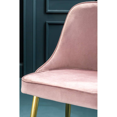 Noosa & Co. Dining Demi Dusky Pink Velvet Dining Chair House of Isabella UK