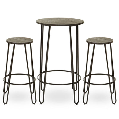 Noosa & Co. Dining District 3Pc Bar Table And Stool Set House of Isabella UK