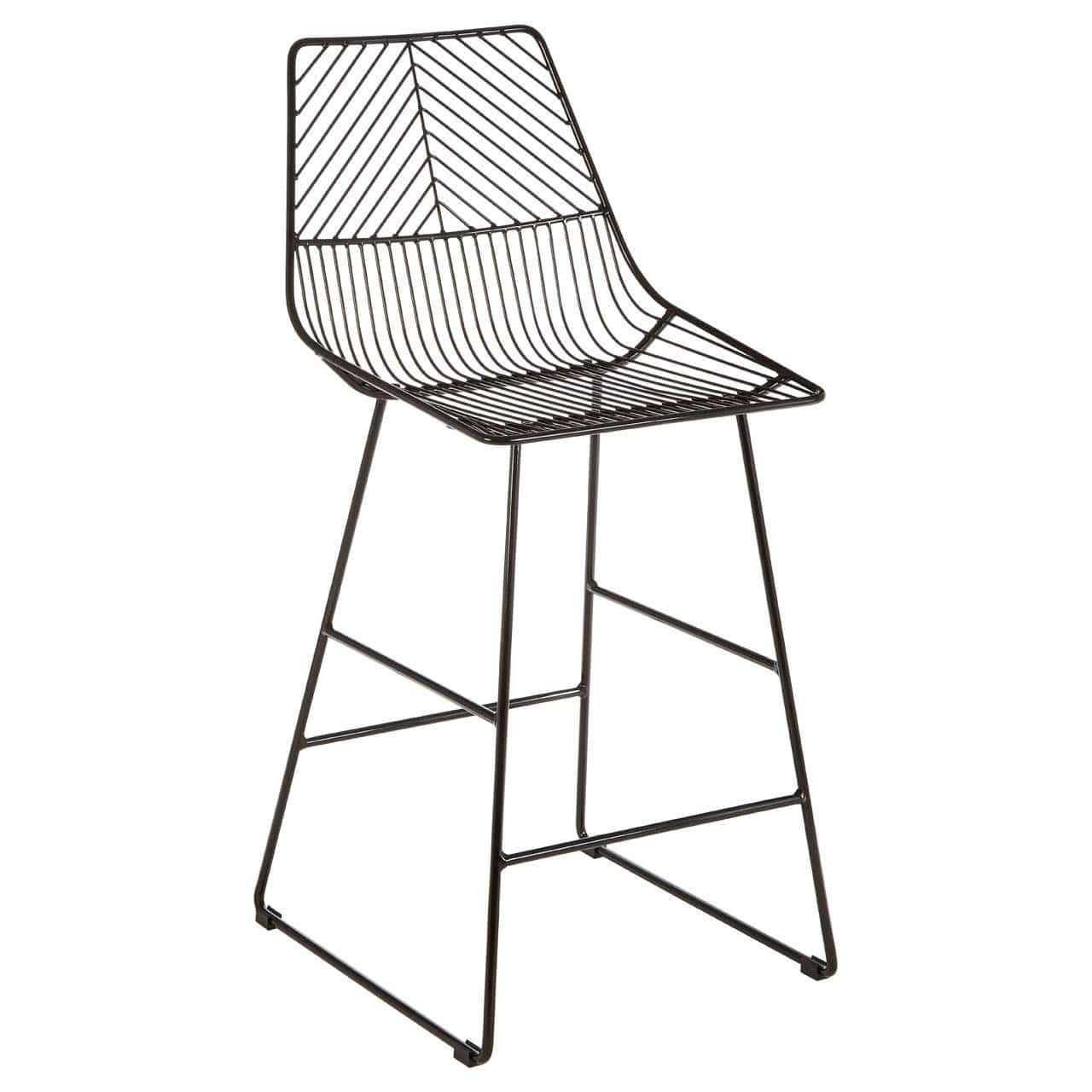 Noosa & Co. Dining District Black Metal Wire Tapered Wire Chair House of Isabella UK