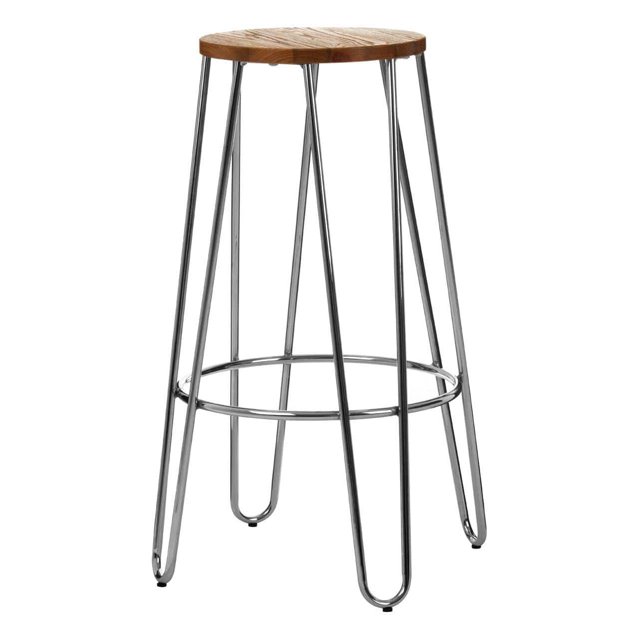 Noosa & Co. Dining District Chrome Hairpin Stool House of Isabella UK