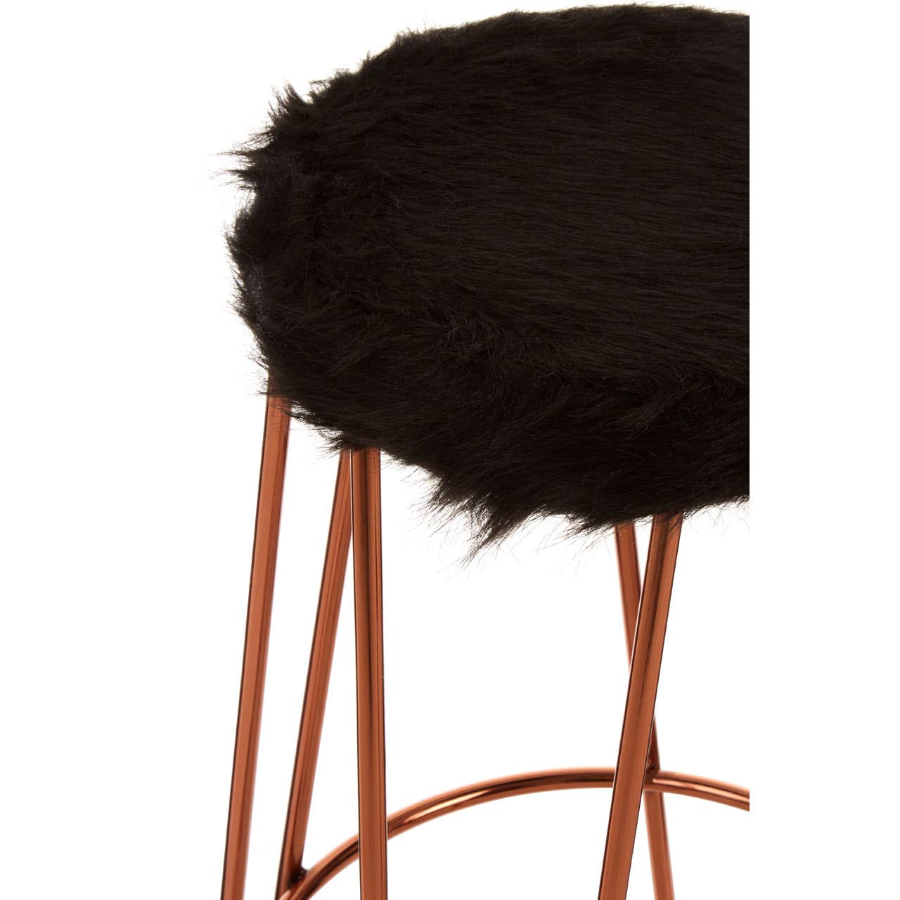Noosa & Co. Dining District Faux Fur Hairpin Stool House of Isabella UK