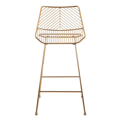 Noosa & Co. Dining District Gold Metal Wire Tapered Bar Chair House of Isabella UK