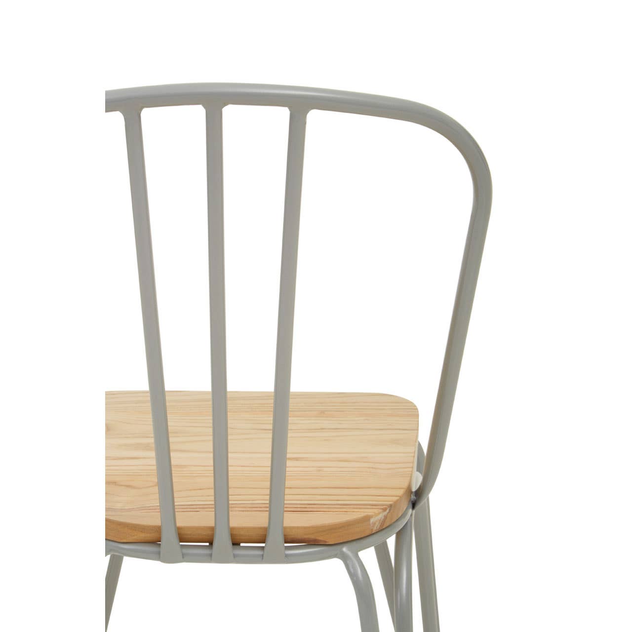 Noosa & Co. Dining District Grey Finish Metal Frame Dining Chair House of Isabella UK