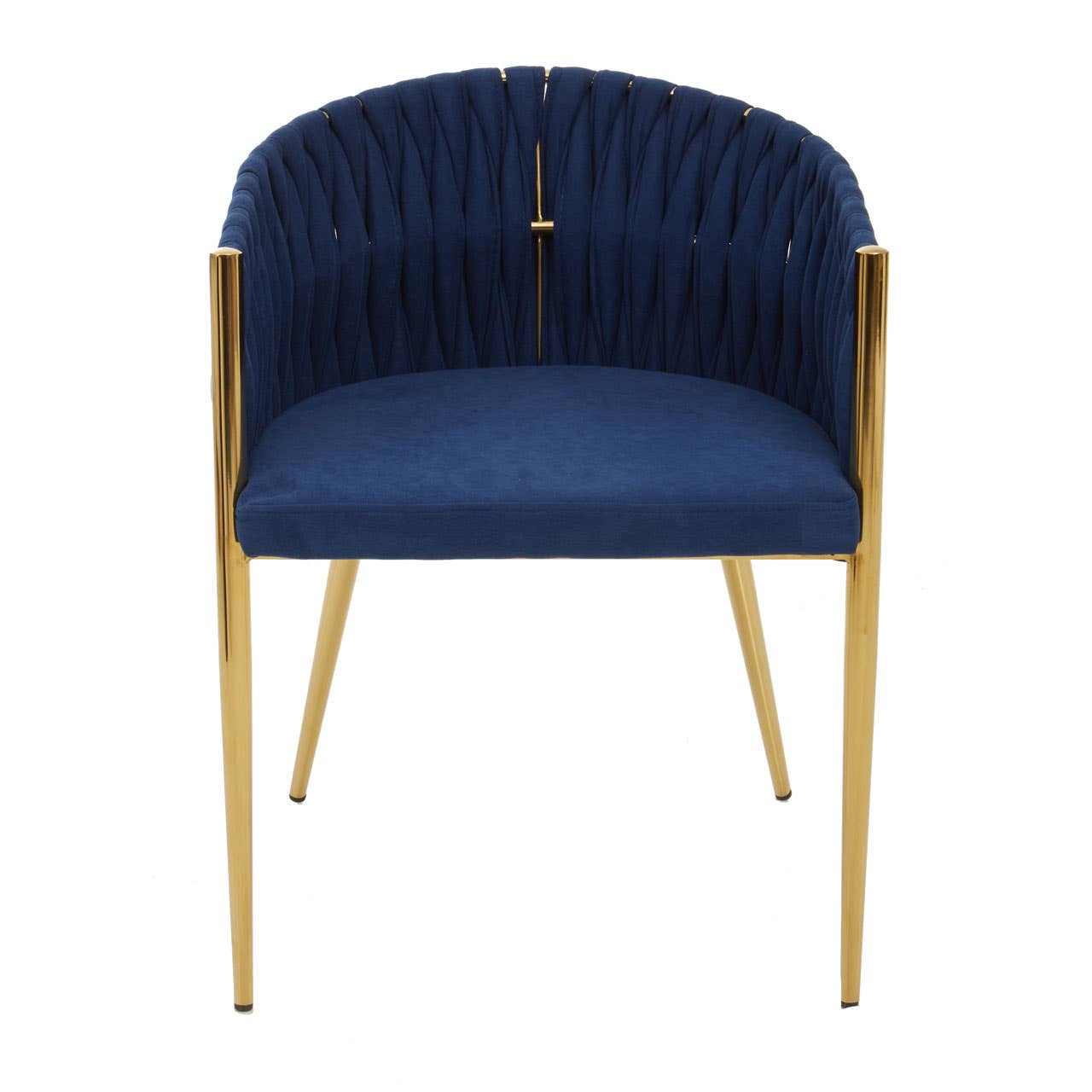 Noosa & Co. Dining Gilden Blue Dining Chair With Woven Back House of Isabella UK