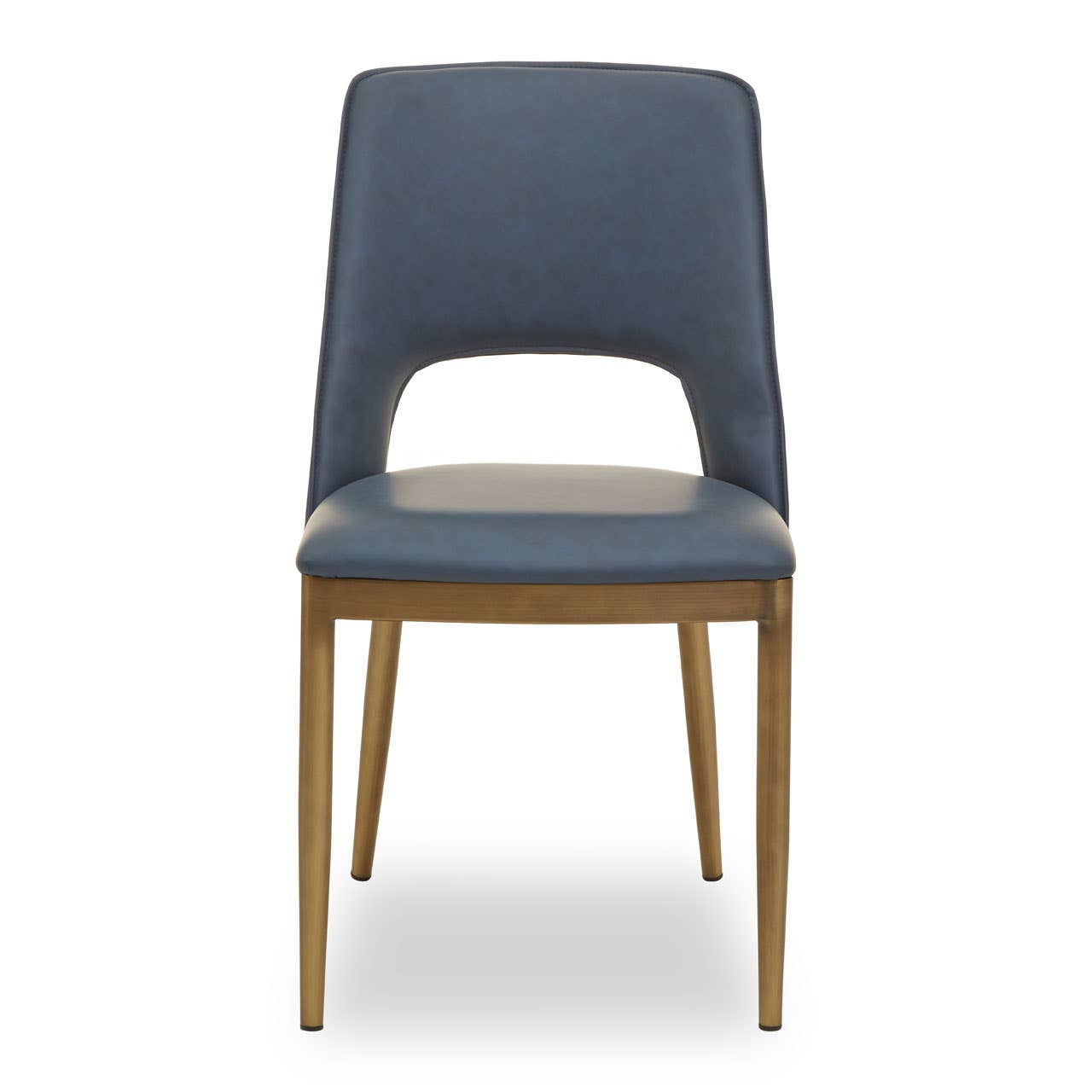 Noosa & Co. Dining Gilden Blue Leather Effect Dining Chair House of Isabella UK
