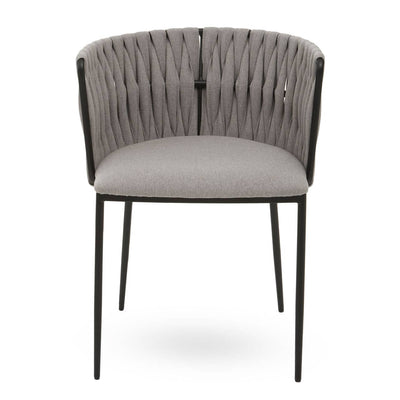 Noosa & Co. Dining Gilden Grey Dining Chair With Woven Back House of Isabella UK