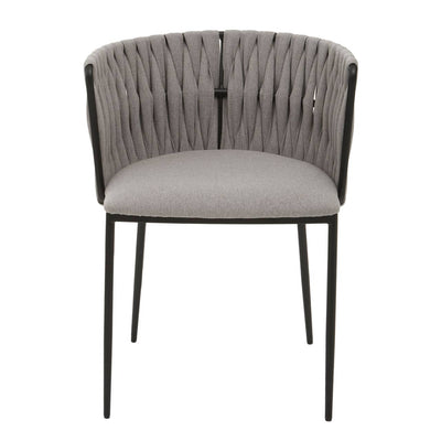 Noosa & Co. Dining Gilden Grey Dining Chair With Woven Back House of Isabella UK