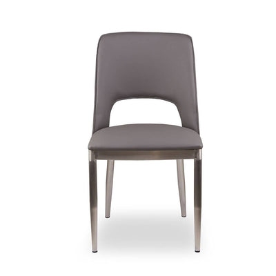 Noosa & Co. Dining Gilden Grey Leather Effect Dining Chair House of Isabella UK