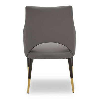 Noosa & Co. Dining Gilden Grey Leather Effect Dining Chair House of Isabella UK