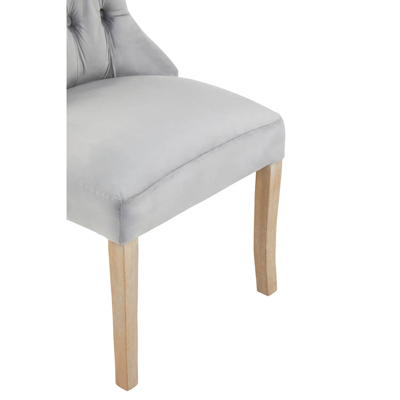 Noosa & Co. Dining Kensington Townhouse Grey Buttoned Dining Chair House of Isabella UK