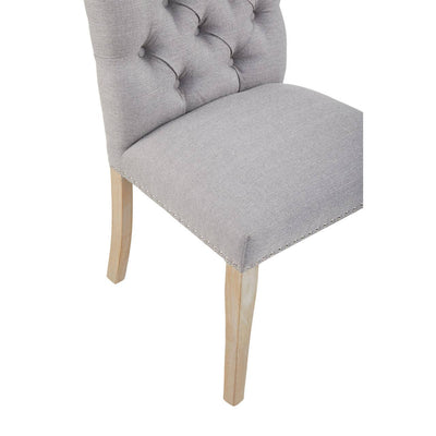 Noosa & Co. Dining Kensington Townhouse Grey Linen Dining Chair House of Isabella UK