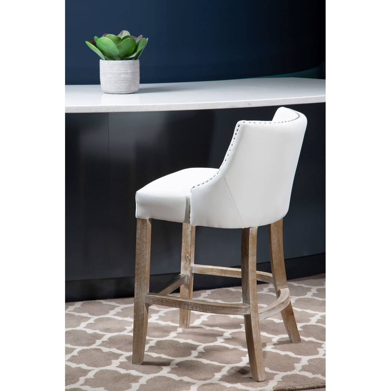 Noosa & Co. Dining Kensington Townhouse Stud Detail Bar Chair House of Isabella UK