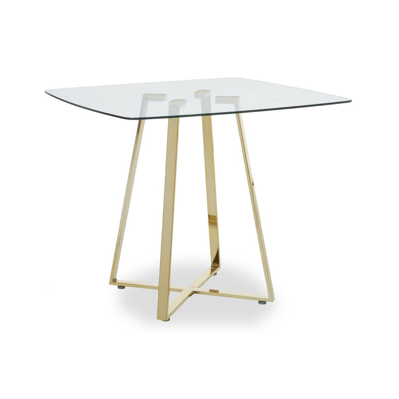Noosa & Co. Dining Metropolitan Square Gold Finish Dining Table House of Isabella UK