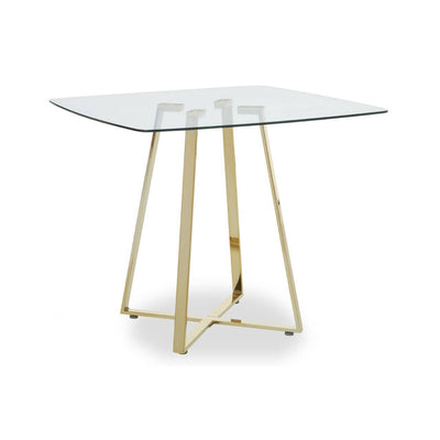 Noosa & Co. Dining Metropolitan Square Gold Finish Dining Table House of Isabella UK