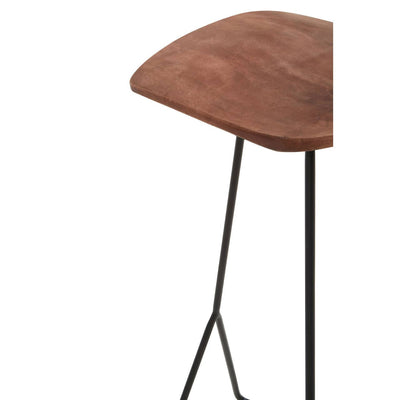 Noosa & Co. Dining Nandri Distressed Brown Leather Bar Stool House of Isabella UK