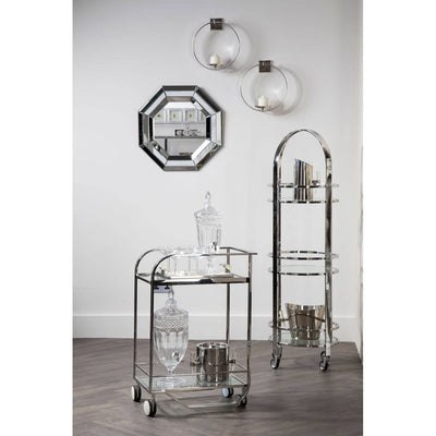 Noosa & Co. Dining Piermount Silver Finish Cart House of Isabella UK