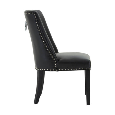 Noosa & Co. Dining Rodeo Black Leather Effect Dining Chair House of Isabella UK